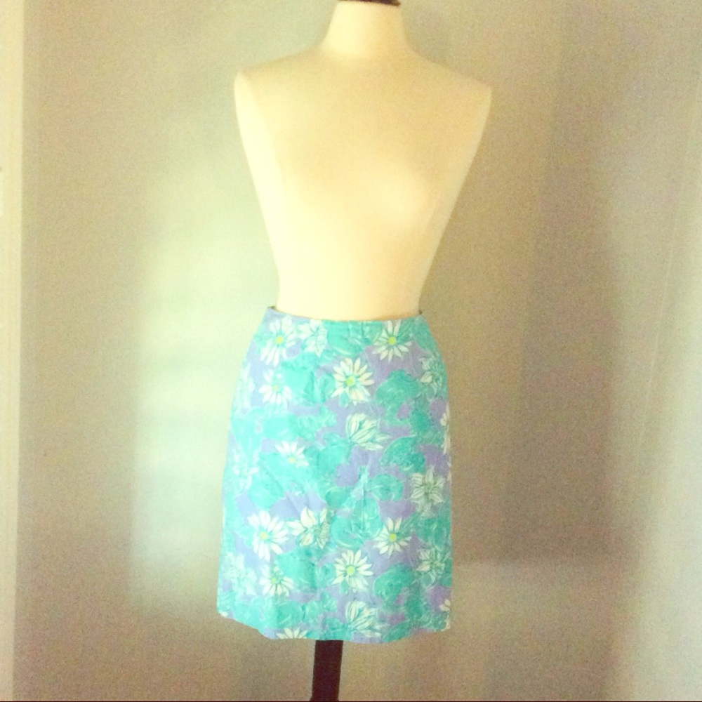 Lilly Pulitzer Crab & Flowers Skirt